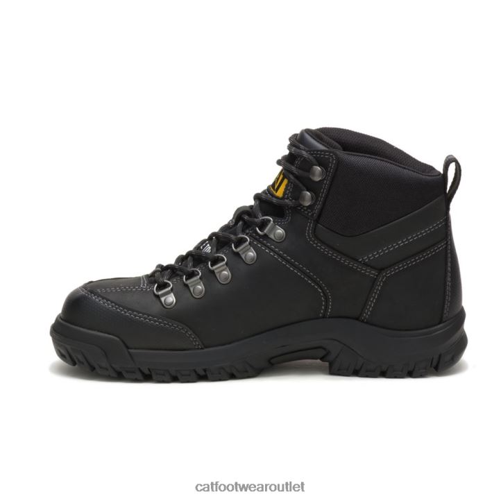 Men Caterpillar Threshold Waterproof Steel Toe Work Boot Black 8FHTR10 | Work Boots