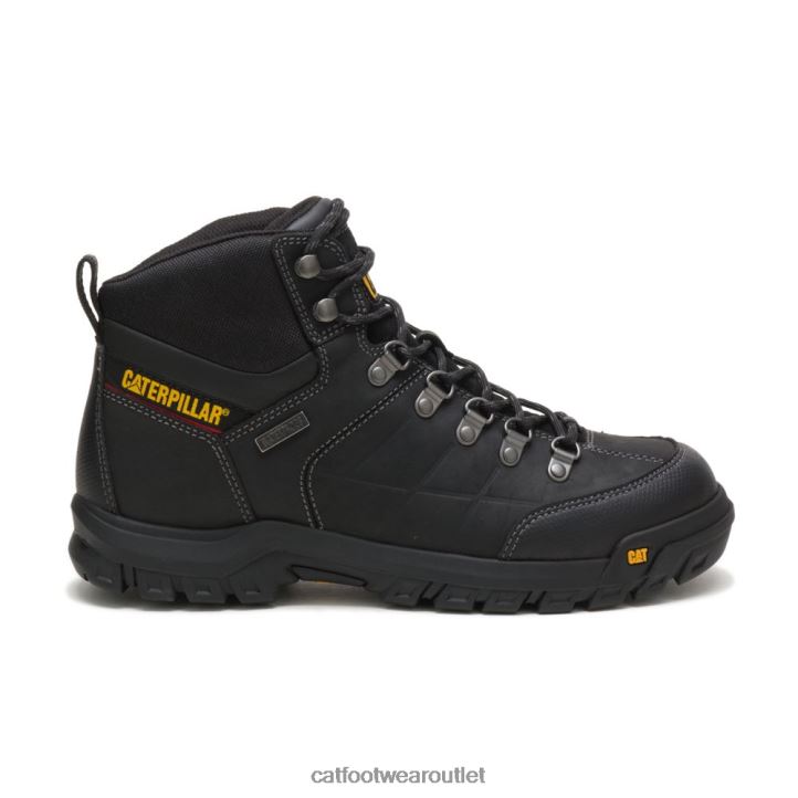 Men Caterpillar Threshold Waterproof Work Boot Black 8FHTR9 | Work Boots