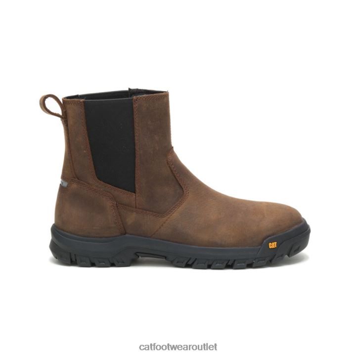 Men Caterpillar Wheelbase Steel Toe Work Boot Clay 8FHTR25 | Work Boots