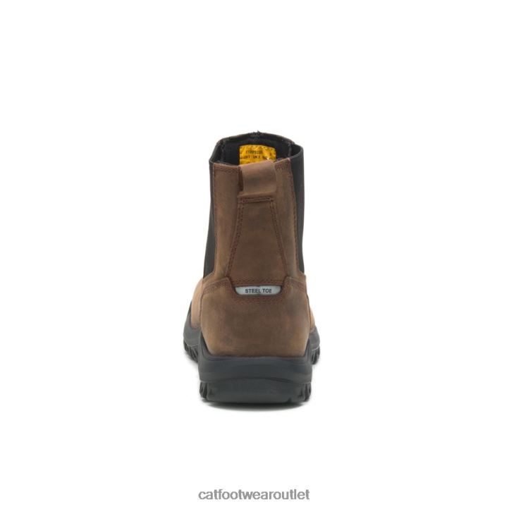 Men Caterpillar Wheelbase Steel Toe Work Boot Clay 8FHTR25 | Work Boots