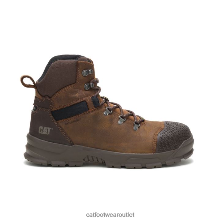 Men Caterpillar X Accomplice Waterproof Steel Toe Work Boot Real Brown 8FHTR20 | Work Boots