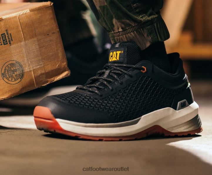 Men Caterpillar Streamline 2.0 Composite Toe Work Shoe Black 8FHTR96 | Work Shoes