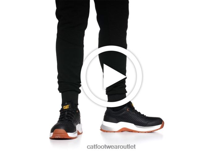 Men Caterpillar Streamline 2.0 Composite Toe Work Shoe Black 8FHTR99 | Work Shoes