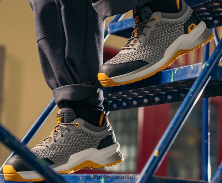 Men Caterpillar Streamline 2.0 Composite Toe Work Shoe Medium Charcoal/Paloma 8FHTR98 | Work Shoes