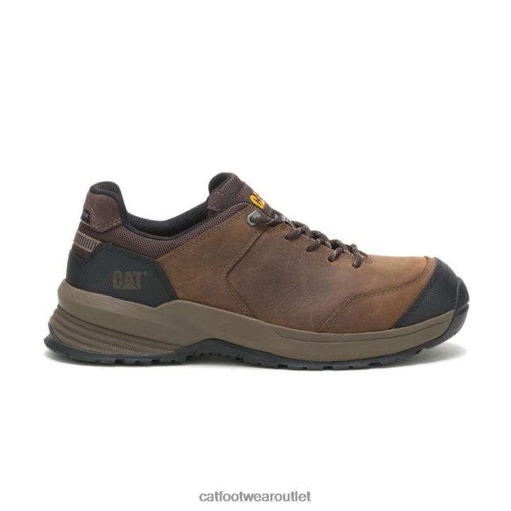 Men Caterpillar Streamline 2.0 Leather Composite Toe Work Shoe Clay 8FHTR95 | Work Shoes