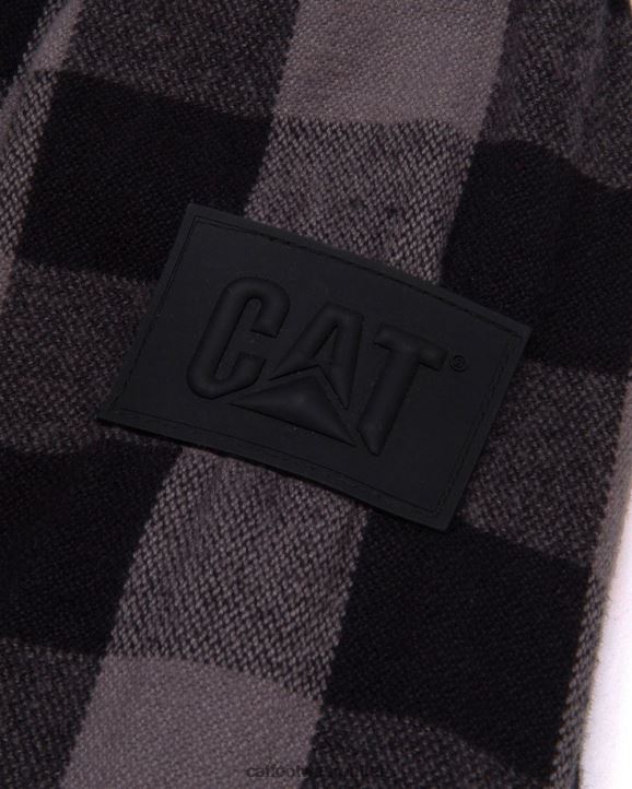 Women Caterpillar Buffalo Check Heavyweight Shirt Black 8FHTR317 | Tops & Outerwear