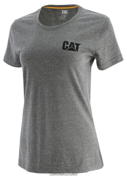 Women Caterpillar Trademark Tee Grey 8FHTR310 | Tops & Outerwear