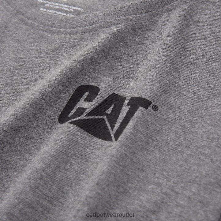 Women Caterpillar Trademark Tee Grey 8FHTR310 | Tops & Outerwear