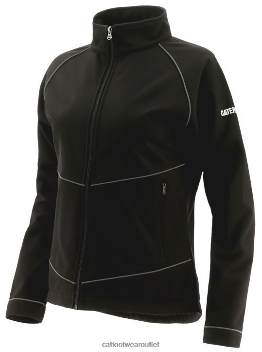 Women Caterpillar Triton Soft Shell Jacket Black 8FHTR304 | Tops & Outerwear