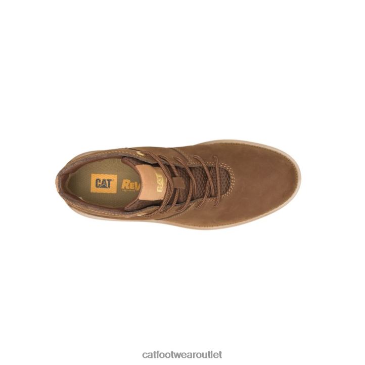 Women Caterpillar Chariot Plain Toe Mid Boot Bison 8FHTR305 | Casual Boots