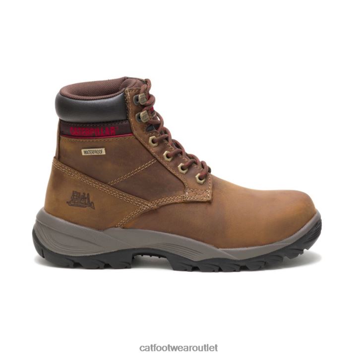 Women Caterpillar Dryverse 6" Waterproof Work Boot Dark Beige 8FHTR302 | Work Boots
