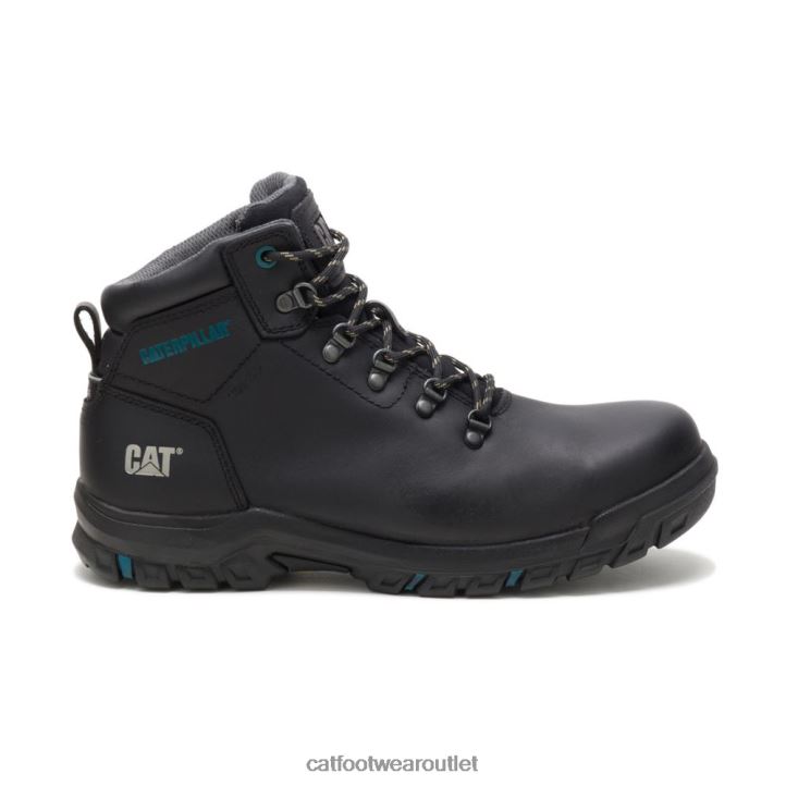 Women Caterpillar Mae Steel Toe Waterproof Work Boot Black 8FHTR276 | Work Boots