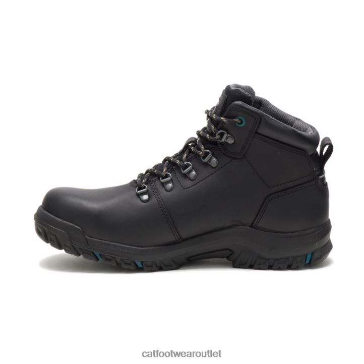 Women Caterpillar Mae Steel Toe Waterproof Work Boot Black 8FHTR276 | Work Boots