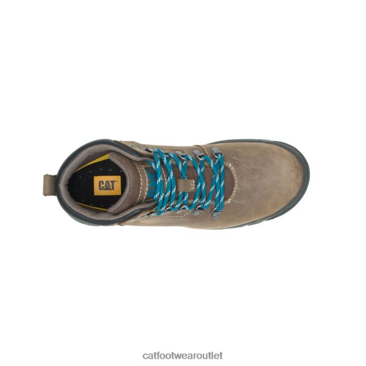 Women Caterpillar Mae Waterproof Work Boot Bay Leaf 8FHTR273 | Work Boots