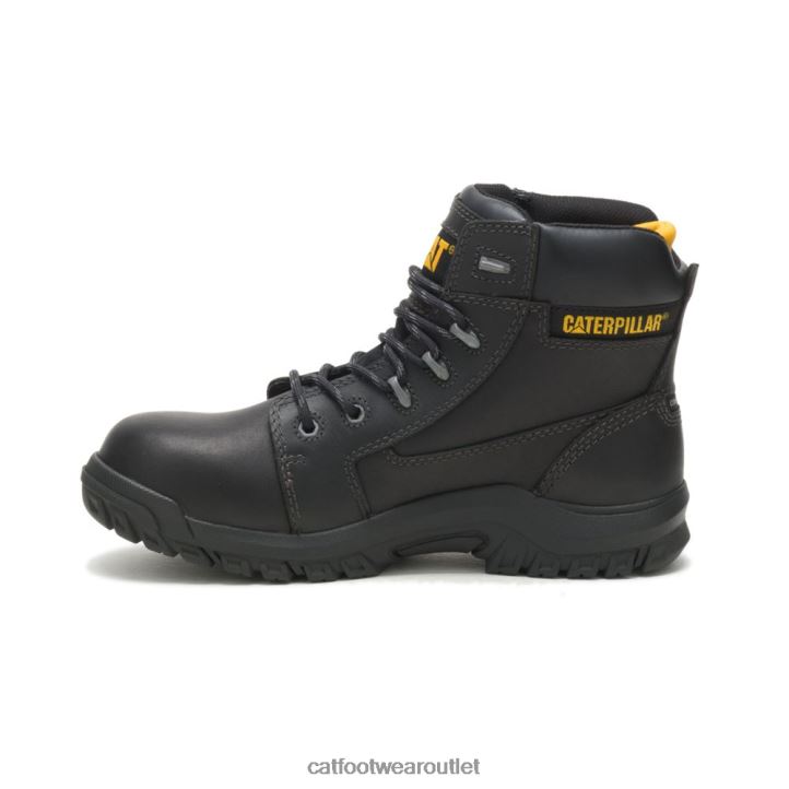 Women Caterpillar Resorption Waterproof Composite Toe Work Boot Black 8FHTR267 | Work Boots