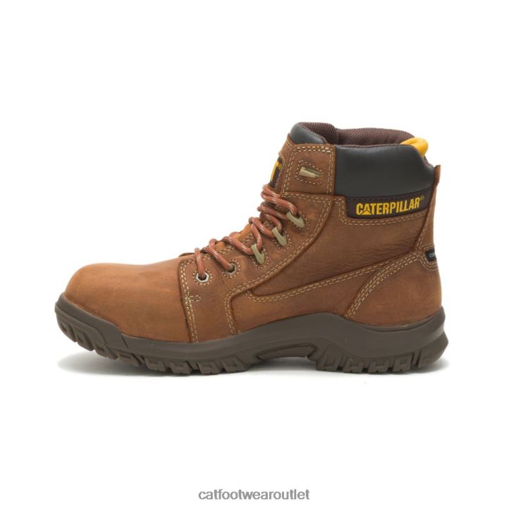 Women Caterpillar Resorption Waterproof Composite Toe Work Boot Brown 8FHTR266 | Work Boots