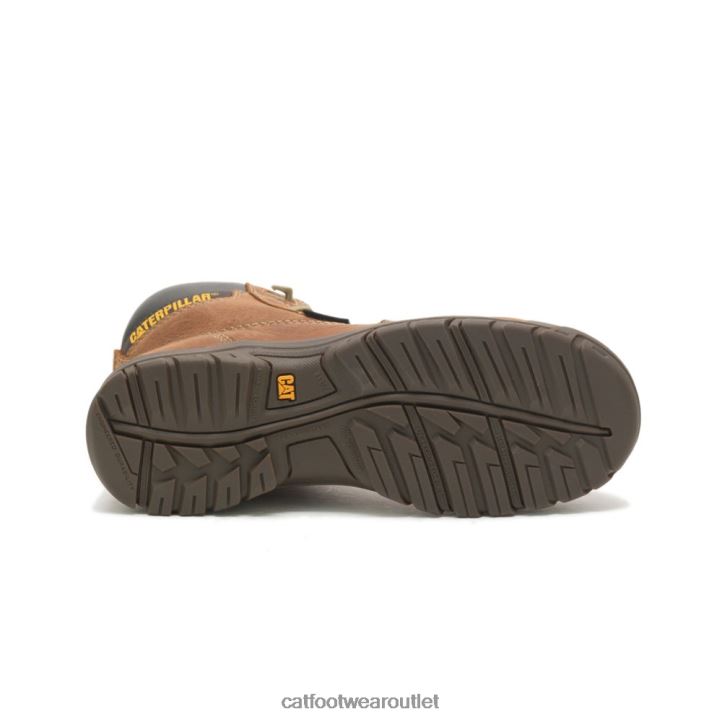 Women Caterpillar Resorption Waterproof Composite Toe Work Boot Brown 8FHTR266 | Work Boots