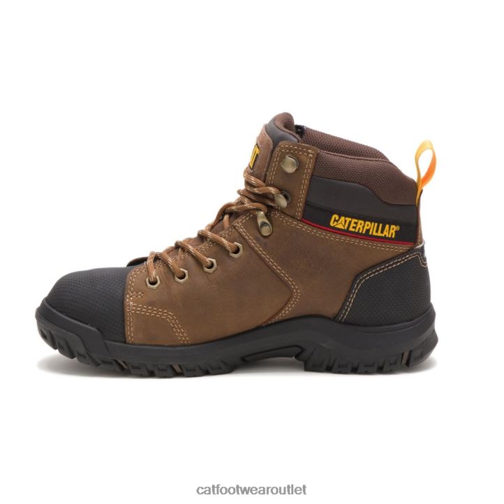Women Caterpillar Wellspring Waterproof Metatarsal Guard Steel Toe Work Boot Real Brown 8FHTR281 | Work Boots