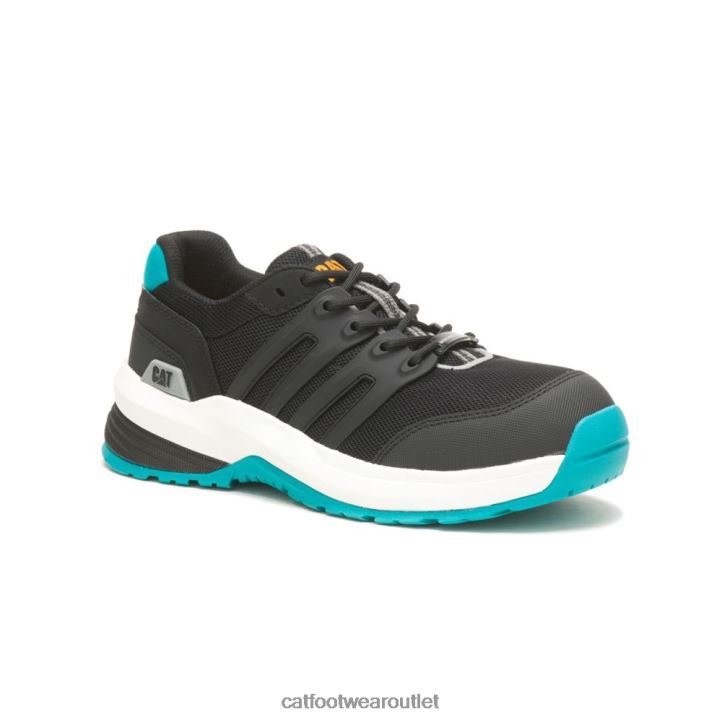 Women Caterpillar Streamline 2.0 Composite Toe Work Shoe Black/Teal 8FHTR299 | Work Shoes