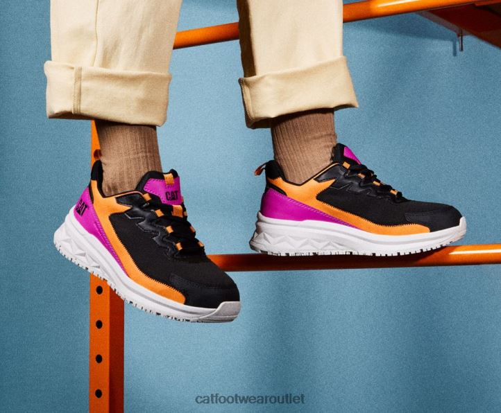 Women Caterpillar Streamline Runner Carbon Composite Toe Work Shoe Bright White/Blue 8FHTR291 | Work Shoes