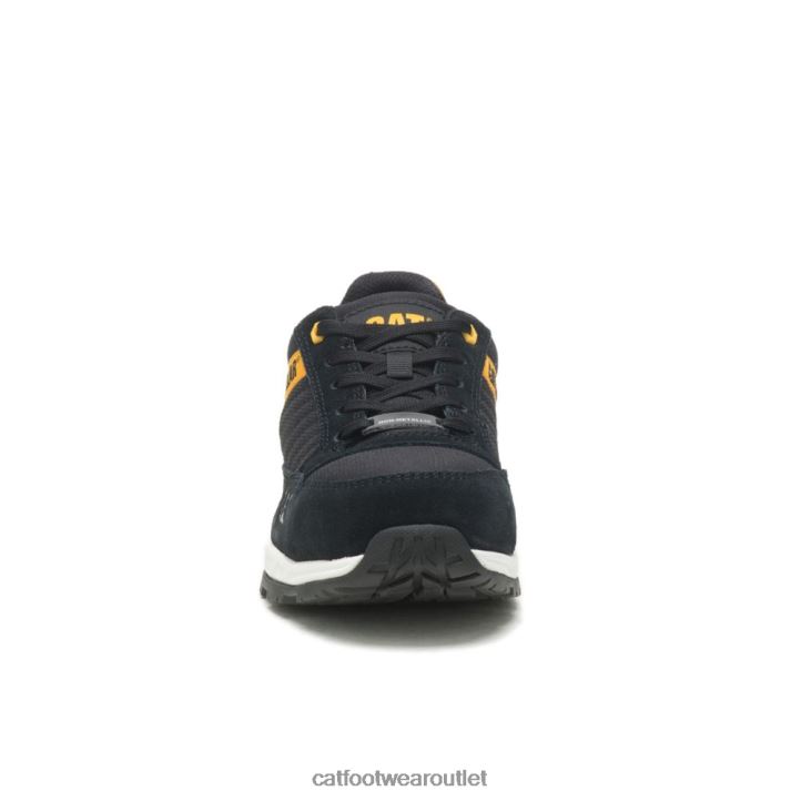Women Caterpillar Venward Composite Toe Work Shoe Black/Cat Yellow 8FHTR294 | Work Shoes